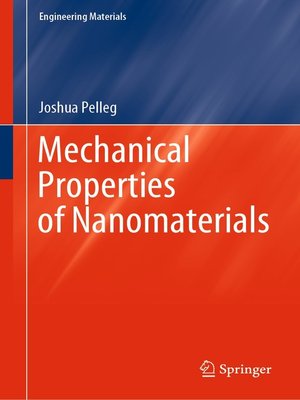 cover image of Mechanical Properties of Nanomaterials
